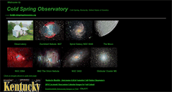 Desktop Screenshot of coldspringobservatory.org